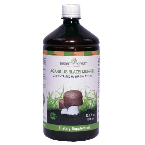 1000ml ABM mushroom extract bottle from Desert Forest Nutritionals