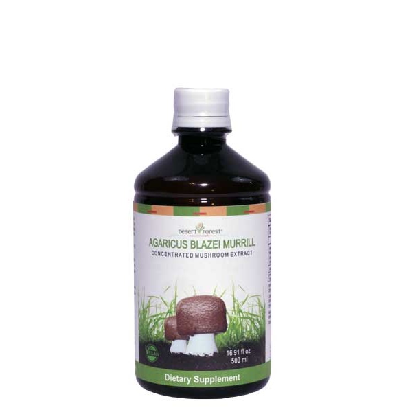 500ml ABM mushroom extract bottle from Desert Forest Nutritionals